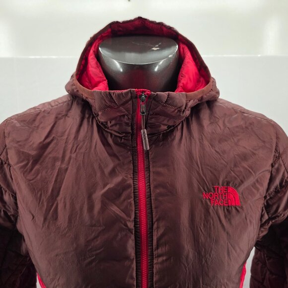 North Face Jacket Mens Medium Two Tone  ThermoBall Eco Hooded Insulated Puffer - Picture 3 of 16